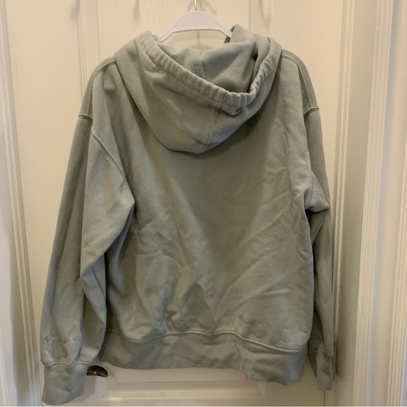 zara turquoise thermal lined hoodie (size m) - Picture 2 of 5